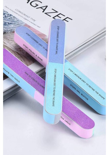 Profesyonel Kağıt Törpü 7 Aşamalı Kolay Taşınabilir Tırnak Törpüsü Tırnak Parlatıcı