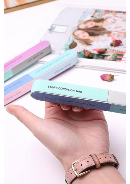 Profesyonel Kağıt Törpü 7 Aşamalı Kolay Taşınabilir Tırnak Törpüsü Tırnak Parlatıcı fiyatları