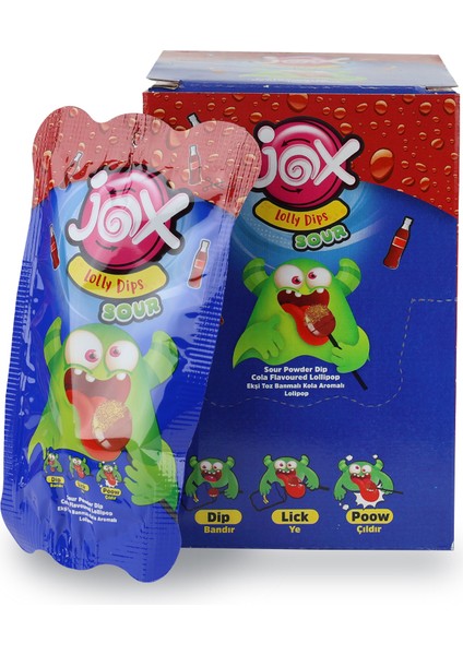 Kola Aromalı Toz Banmalı Ekşili Lolipop 24'lü fiyatları