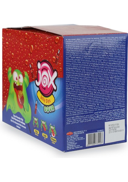 Kola Aromalı Toz Banmalı Ekşili Lolipop 24'lü modelleri
