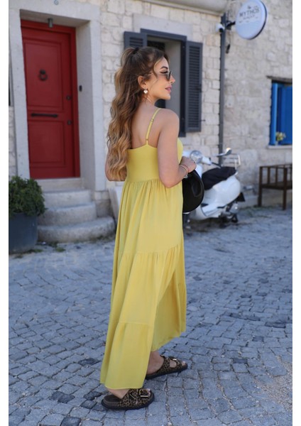 Kadın Askılı Straplez Maxi Uzun Elbise fırsatları