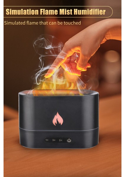 Alev Görünümlü Hava Nemlendirici Aroma Terapi Buhar Makinesi Aromatik Oda Kokusu Difüzörü modelleri