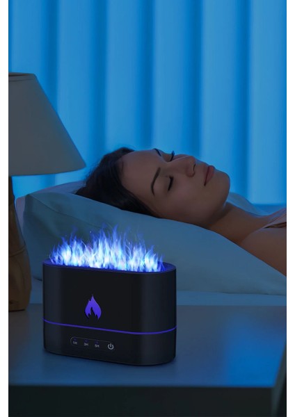 Alev Görünümlü Hava Nemlendirici Aroma Terapi Buhar Makinesi Aromatik Oda Kokusu Difüzörü fırsatları