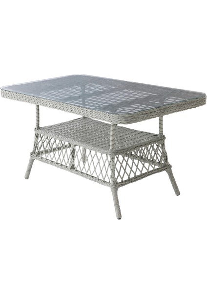 Kaş 3+1+1+Masa Rattan Bahçe Balkon Mobilyası,RATTAN GRİ / KUMAŞ GRİ