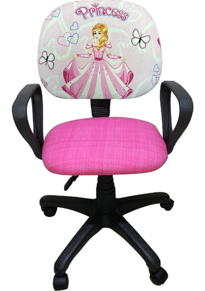 Çocuk Odası Ders Çalışma Ofis Koltuğu Öğrenci Sandalyesi Frozen Desenli Lila Beyaz Tekerlekli fiyatları