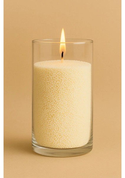 Inci Toz Mum Cam Vazo 10 cm (15 cm 10 Adet Fitil Ile) modelleri