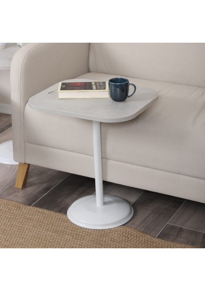 Vertino Zigon Sehpa Mdf Tabla Alt Mekanizma Demir Beyaz Renk fiyatları