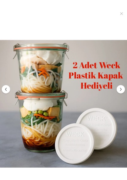 580 ml Mold Set ( 2 Adet ) Plastik Kapak Hediyeli