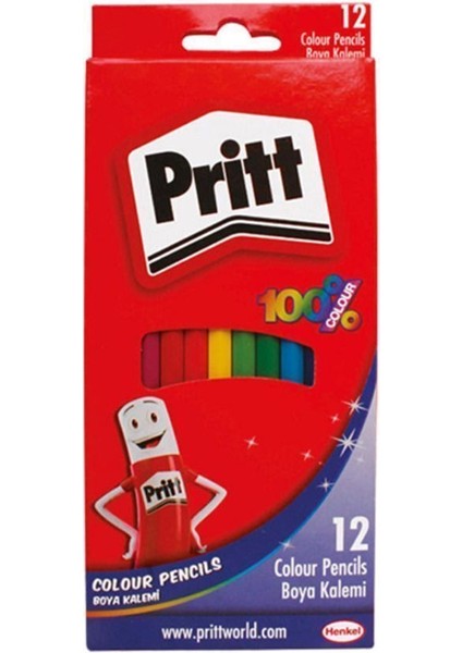 Boyama ve Yapıştırma Seti 1 Adet Karışık Renk 12'li Pastel Keçeli Kalem Sulu Boya Yapıştırıcı fırsatları