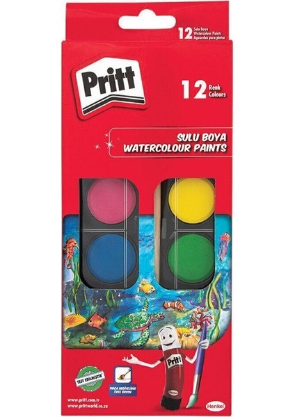 Boyama ve Yapıştırma Seti 1 Adet Karışık Renk 12'li Pastel Keçeli Kalem Sulu Boya Yapıştırıcı indirimleri