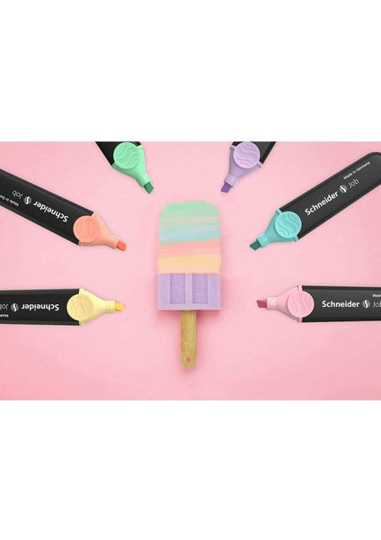 Fosforlu Kalem 6'lı Pastel Renk Seti Yumuşak Tonlar Ofis ve Okul Kullanımına Uygun modelleri