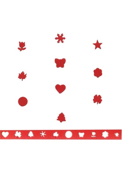 Küçük Boy Şekilli Delgeç 1 Adet Mavi 1,5 cm Kar Tanesi Deseni Şeffaf Kapaklı indirimleri