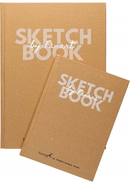 Academy Sketch Book A5 96 Yaprak Kraft Renk Sert Kapak Sanat ve Çizim Defteri fiyatları