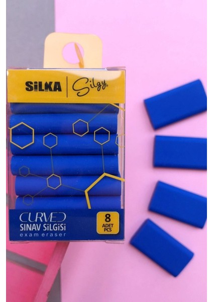 Silgi Seti 3'lü Mavi Pastel ve Neon Renk Karışımı Desensiz Okul Ofis Kullanımına Uygun indirimleri