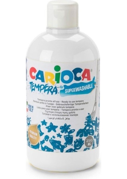 Tempera Süper Yıkanabilir Guaj Sulu Boya Seti 6 Renk 250 ml Büyük Şişeli fırsatları