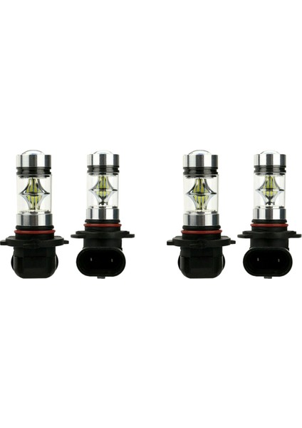 4x 6000K Süper Beyaz H10 9045 9145 9140 100W 1200LM LED Sis Ampul Projektör Sürüş Drl (Yurt Dışından)