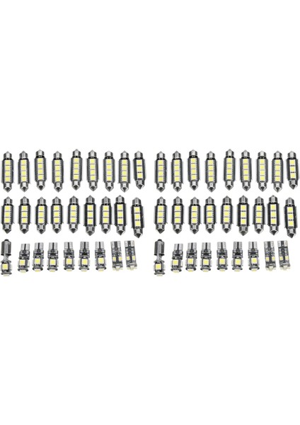 54PCS Mercedes-Benz E-Serisi Için Beyaz Araçlı LED Işık Kiti W211 2002-2008 (Yurt Dışından)