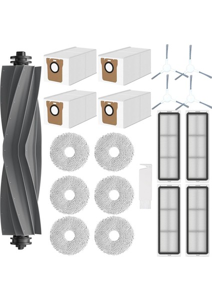 Dream L10 Ultra / L10S Ultra Robot Vakum Süpürge Ana Yan Fırça Hepa Filtre Paspas Pedleri Toz Çantaları Yedek Parçalar (Yurt Dışından)