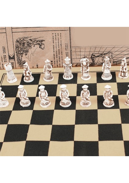 Yeni Antika Satranç Küçük Deri Satranç Tahtası Qing Bing Gerçekçi Satranç Taşları Karakterler Ebeveynlik Hediyeler Eğlence (Yurt Dışından) indirimleri