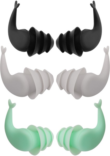 Çift Büyük Su Geçirmez Ultra Rahat Kulaklıklar, Yüzme Kulak Tıkaçları, Su Sporları Için Yeniden Kullanılabilir Silikon Kulak Tıkaçları (Yurt Dışından)