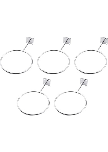 5 Paket Topu Tutucular Duvara Montaj Spor Egzersiz Topu Depolama Raf Organizatör Ekran Basketbol Voleybol Futbol (Yurt Dışından)