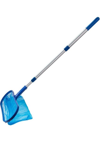 Yüzme Havuzu Aksesuarları Ayarlanabilir Teleskopik Çubuklu Skimmer Ağı Derin Çanta Ağı Su Yüzeyi Enkaz Temizleme Ağı (Yurt Dışından)