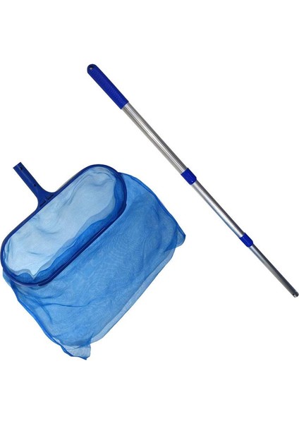 Yüzme Havuzu Aksesuarları Ayarlanabilir Teleskopik Çubuklu Skimmer Ağı Derin Çanta Ağı Su Yüzeyi Enkaz Temizleme Ağı (Yurt Dışından) fırsatları