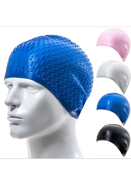 Silikon Su Geçirmez Yüzme Boneleri Kulakları Uzun Saçları Korur Spor Yüzme Havuzu Şapkası Yüzme Boneleri Erkekler ve Kadınlar Için Beden B (Yurt Dışından) fırsatları