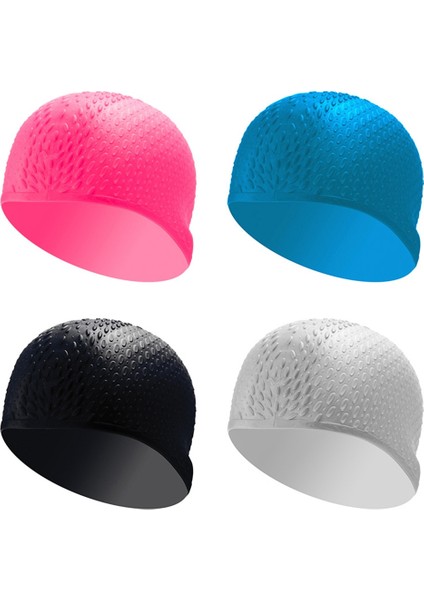 Silikon Su Geçirmez Yüzme Boneleri Kulakları Uzun Saçları Korur Spor Yüzme Havuzu Şapkası Yüzme Boneleri Erkekler ve Kadınlar Için Beden B (Yurt Dışından) indirimleri