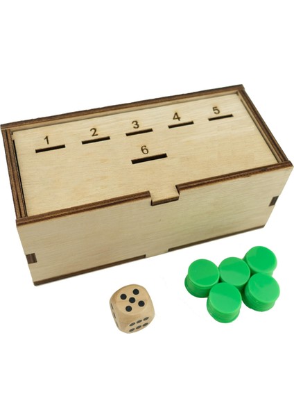 Penny Oyunu - Pennies ile Çalışan Eğlenceli Tahta Oyunu, Kazanmak Için Madeni Paralardan Kurtulun, 2-6 Oyuncu Için Ahşap Kutulu Madeni Para Oyunu (Yurt Dışından)