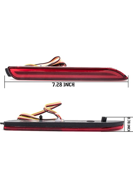 Toyota Için 3x Camry Sienna Avalon Rav4 Wish Fortuner LED Arka Tampon Sis Işık Kuyruk Frenli Yansıtıcı Sürüş Lambası (Yurt Dışından) fırsatları