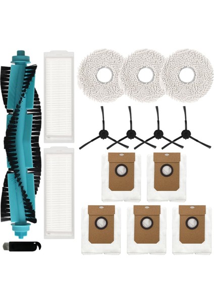 Cecotec Conga 11090 Robot Vakum Süpürgeleri Için Uyumlu Aksesuar Kiti - Silindir Fırçası, Filtreler, Mop Kumaşları (Yurt Dışından)