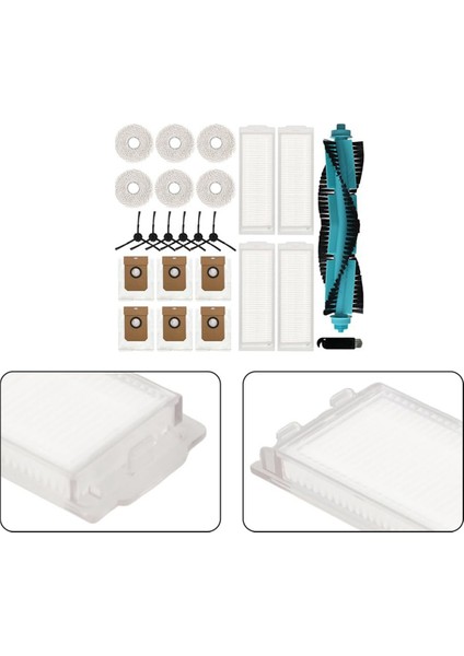 Cecotec Conga 11090 Robot Vakum Süpürgeleri Için Uyumlu Aksesuar Kiti - Silindir Fırçası, Filtreler, Mop Kumaşları (Yurt Dışından) modelleri