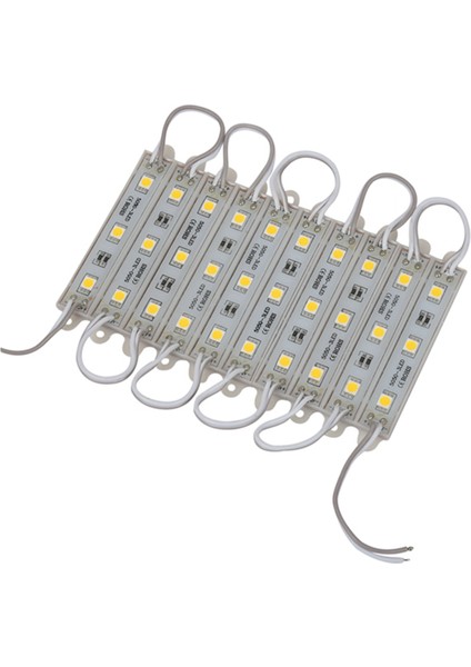 3 x 10PCS 5050 Smd 3 LED Modül LED Strip String Işık Su Geçirmez Dc 12V Sıcak Beyaz (Yurt Dışından) modelleri