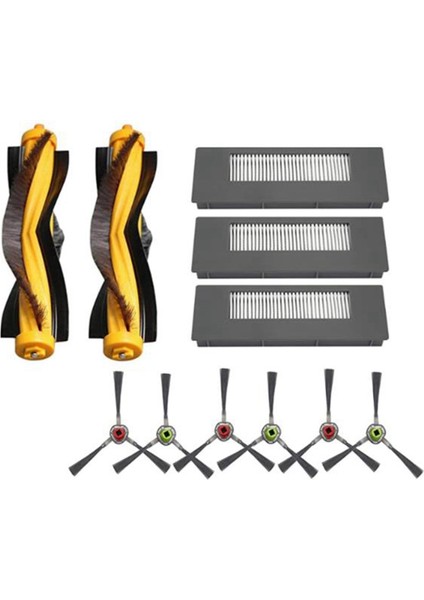 2x Yedek Parçalar Ana Fırça Filtre Yan Fırçası Ecovacs Deebot 900 901 Robotik Vakum Süpürücü (Yurt Dışından) fiyatları