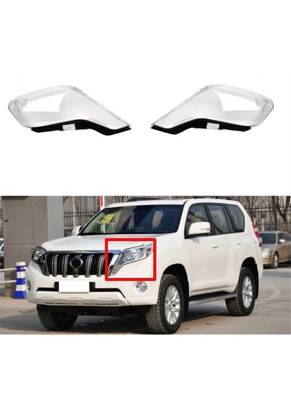Sağ Araba Far Lens Kapağı Kafası Işık Lambası Toyota Prado Için Ön Işık Kabuğu 2014 2015 2015 2015 (Yurt Dışından) fiyatları