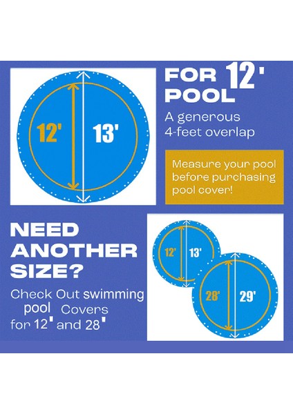 15FT Yuvarlak Havuz Örtüsü, Yer Üstü Havuzlar Için Güneş Örtüleri, Havuz Örtüsü Vinçli ve Kablolu Havuz Örtüsü Koruyucusu (Yurt Dışından) fırsatları