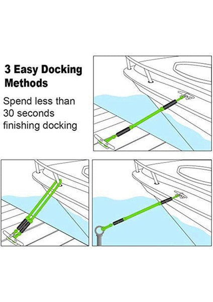 Moocy Tekne Bungee Dock Line Kancalı Bungee Kordonları Bağlantı Halatı Tekneler Için Bağlama Halatı Ponton Jet Ski Seadoo Waverunner Kayak (Yurt Dışından) modelleri