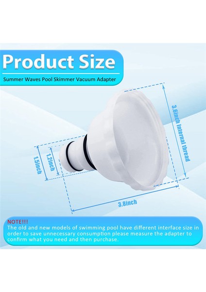 2 Adet Vakum Adaptörü Rp/rx Skimmer Ataşmanı Yaz Dalgaları Yer Üstü Havuzlar Spalar Sıcak Küvetler Yüzme Havuzu Parçaları (Yurt Dışından) fiyatları