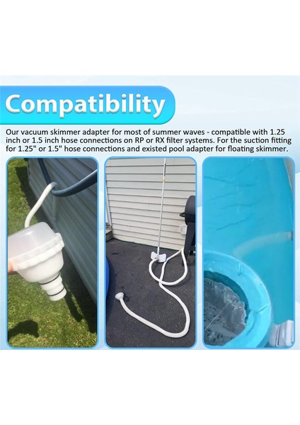 2 Adet Vakum Adaptörü Rp/rx Skimmer Ataşmanı Yaz Dalgaları Yer Üstü Havuzlar Spalar Sıcak Küvetler Yüzme Havuzu Parçaları (Yurt Dışından) fırsatları