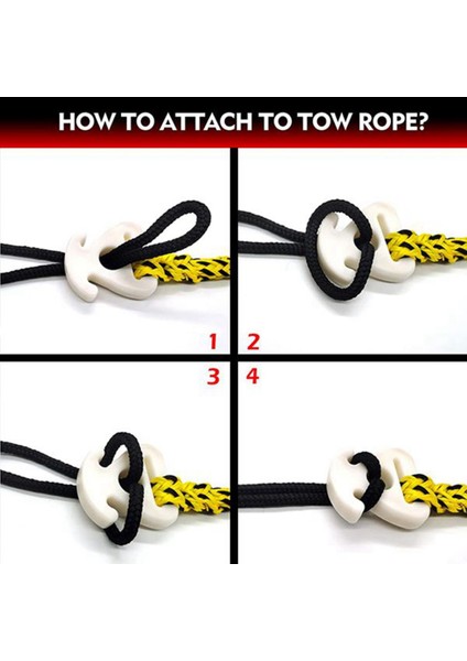Tekne Çekme Halatı Hızlı Bağlantı, Su Kayağı Halat Konektörü Jet Ski Için Çekilebilir Boru Halat Konektörü, Su Sporları (Yurt Dışından) modelleri
