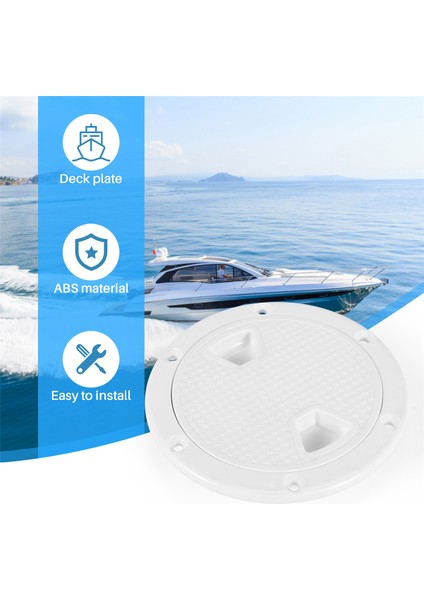 Rv Deniz Tekne Kayaks-4ınch Beyaz Için Ayrılabilir Kapaklı Dairesel Kaymaz Muayene Kapağı-Tekne Ambarı Güverte Plakası (Yurt Dışından) modelleri