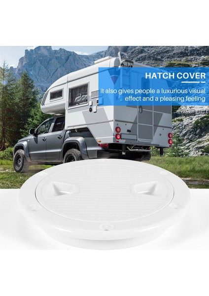 Rv Deniz Tekne Kayaks-4ınch Beyaz Için Ayrılabilir Kapaklı Dairesel Kaymaz Muayene Kapağı-Tekne Ambarı Güverte Plakası (Yurt Dışından) fırsatları