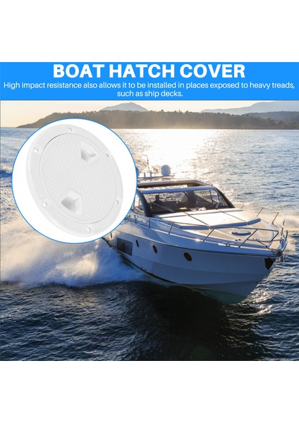 Rv Deniz Tekne Kayaks-4ınch Beyaz Için Ayrılabilir Kapaklı Dairesel Kaymaz Muayene Kapağı-Tekne Ambarı Güverte Plakası (Yurt Dışından) indirimleri