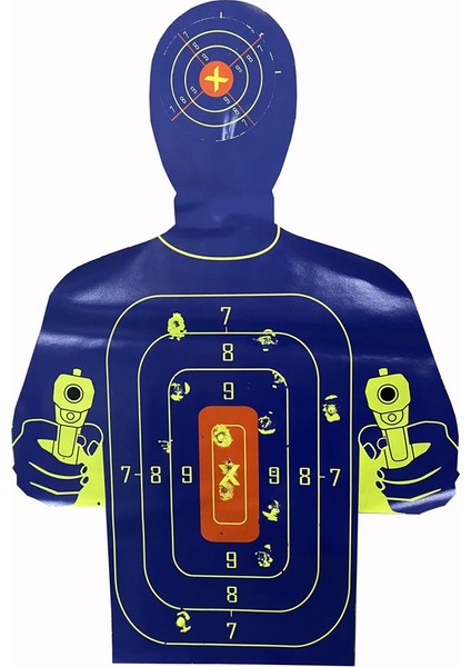 10 Adet 12X18 Inç Insan Vücudu Şekli Hedefler Okçuluk Eğitimi Için Reaktif Splatter Glow Floresan Kağıt Hedef (Yurt Dışından) fırsatları