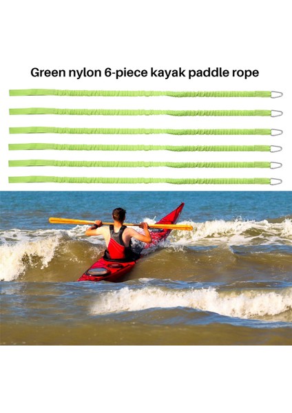 Parça Kayak Kürek Tasması Ayarlanabilir Kayak Sarmal Çubuk Tasma Kordonu, Kayak Aksesuarları Yeşil (Yurt Dışından) indirimleri