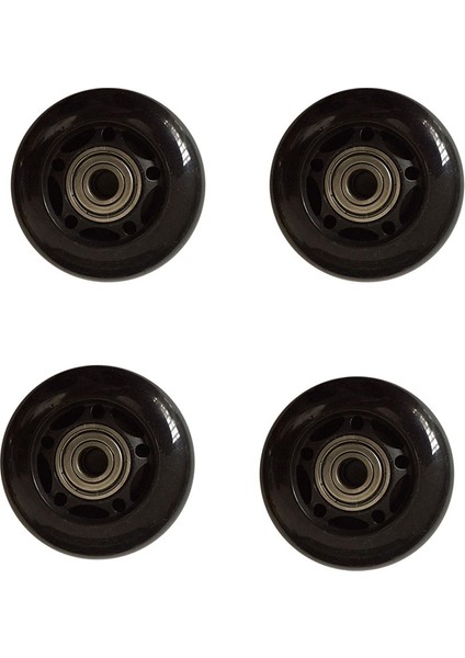 4 Adet Tekerlekli Paten Kauçuk Tekerlekler Anti-Skid Dilsiz Aşınmaya Dayanıklı Tekerlekli Paten Paten Aksesuarları (Yurt Dışından)