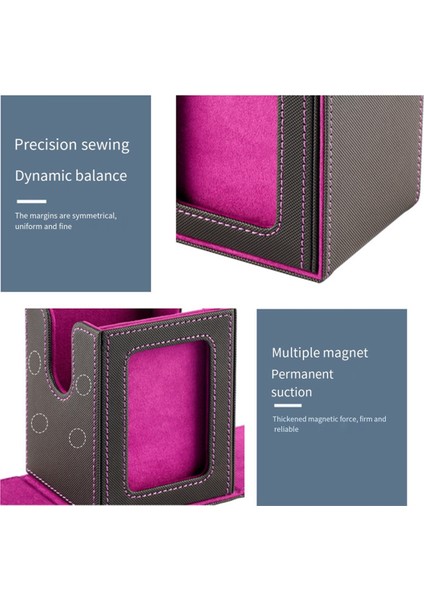 Kart Saklama Kutusu, Kart Deste Kutusu, Ekran Pencereli Kart Deste Kutusu Kırmızı (Yurt Dışından)