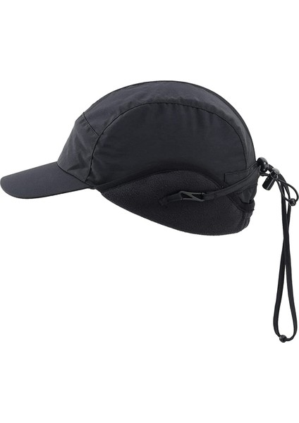 Su Geçirmez Kış Şapkaları Sıcak Polyester Astarlı Kulak Kapakları Beyzbol Şapkası, Siyah (Yurt Dışından) fiyatları