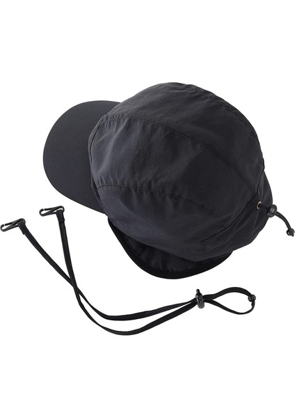 Su Geçirmez Kış Şapkaları Sıcak Polyester Astarlı Kulak Kapakları Beyzbol Şapkası, Siyah (Yurt Dışından) fırsatları